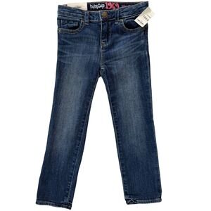 Baby Gap 1969 Mini Skinny Jeans 4T Toddler Girl NWT Stretch Adjustable Waist